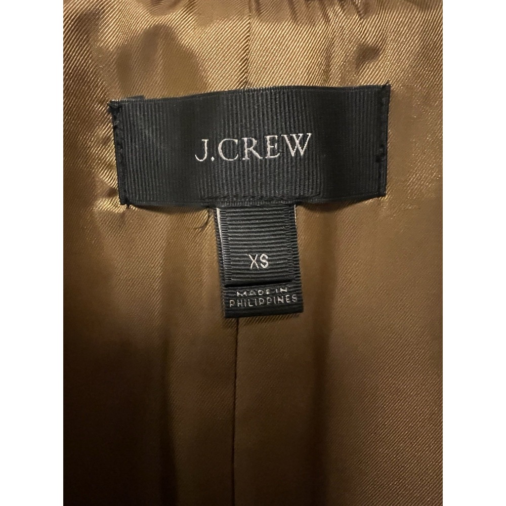 J. Crew Excursion‎ Vest Faux Fur Plush Zip Camel Tan Light Brown Lined Womens XS - Picture 9 of 12